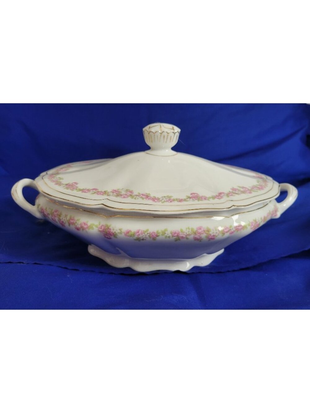 Soup Tureen Vienna Austria Roses Victorian cottage ornate elegant vtg heirloom